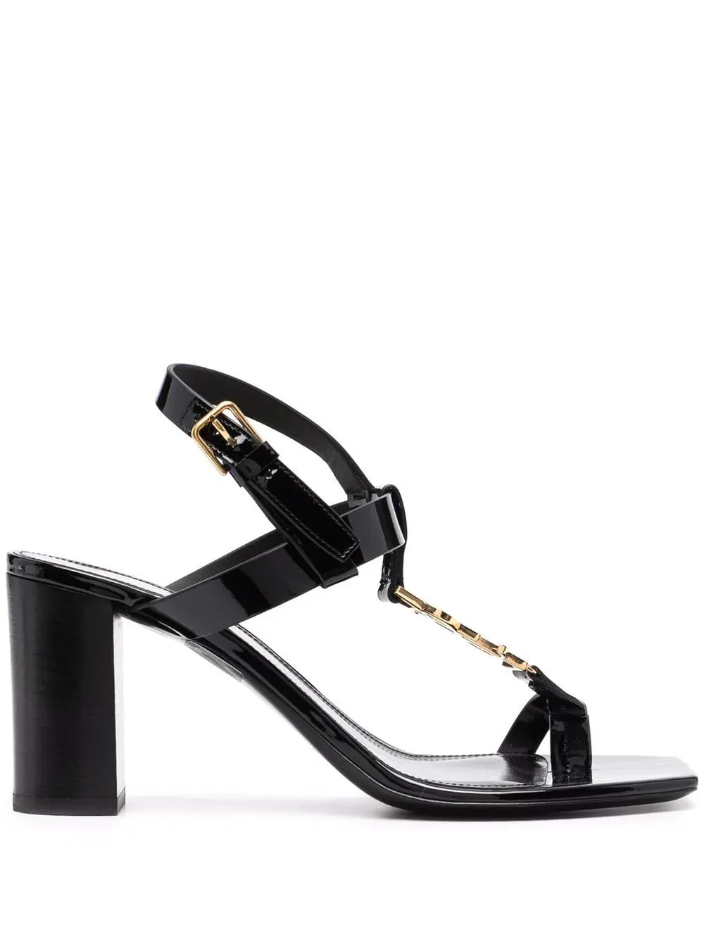 Saint Laurent Cassandra logo 75mm sandals