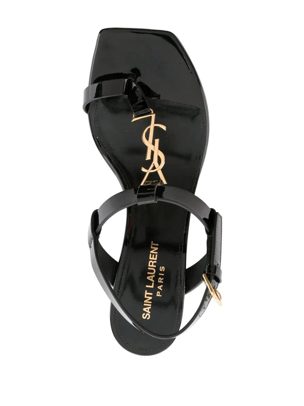 Saint Laurent Cassandra logo 75mm sandals