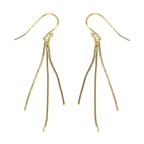 Snake Chain Tassel Earrings