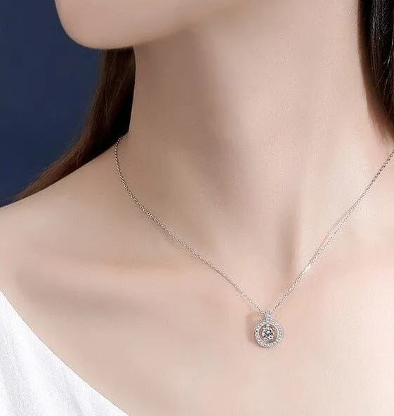 Solitaire 925 Sterling Silver Necklace