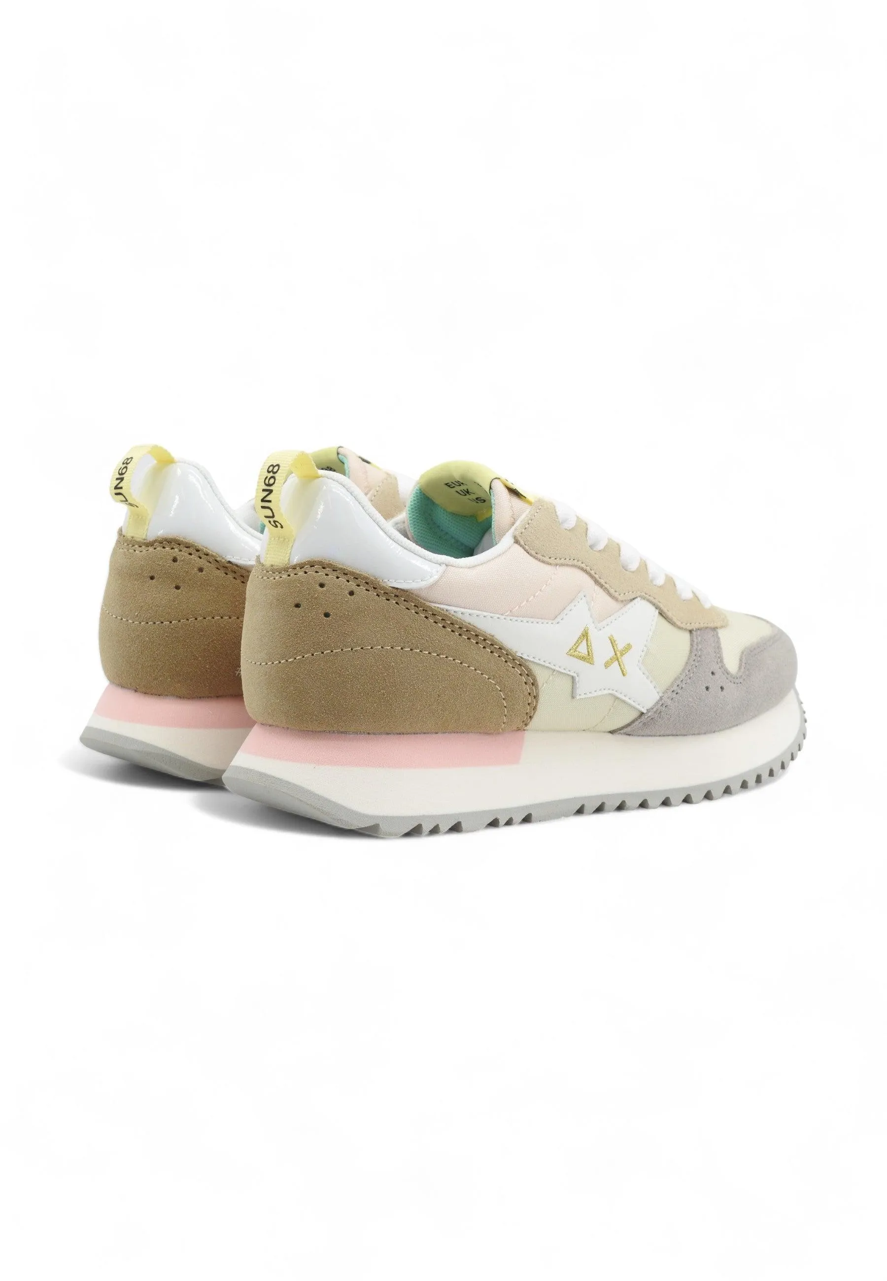 SUN68 Stargirl Sneaker Donna Bianco Panna Z34210