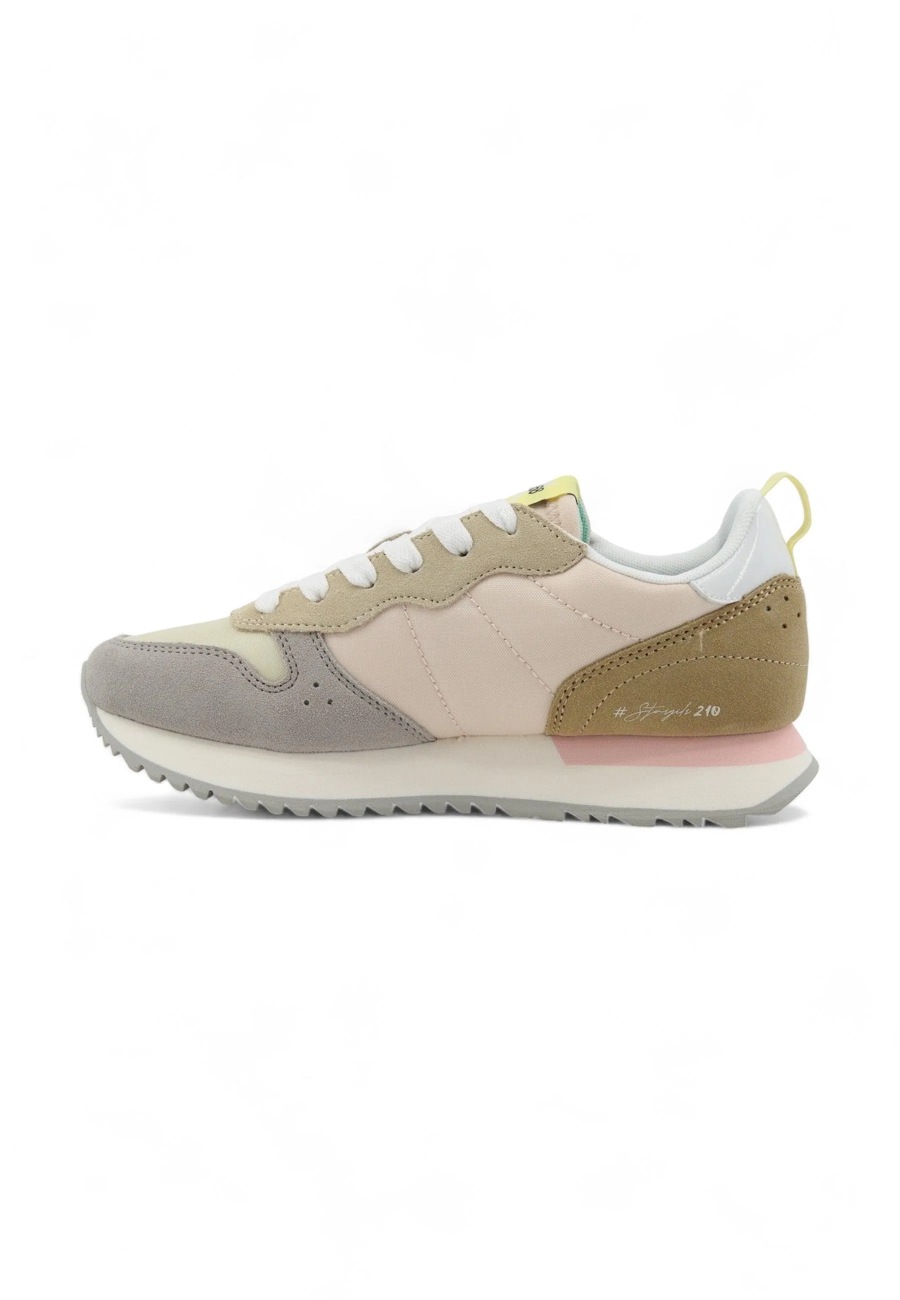 SUN68 Stargirl Sneaker Donna Bianco Panna Z34210