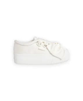 SUPERGA SATIN BOW SNEAKER