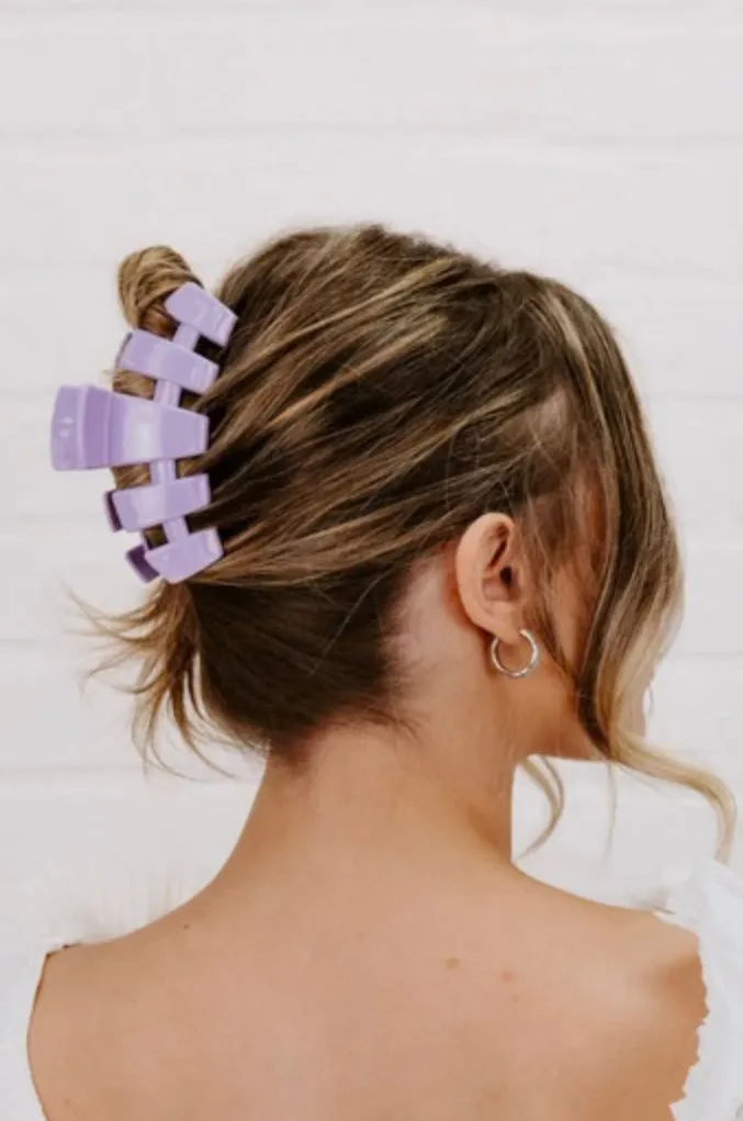 Teletie Medium Lilac Hair Clip