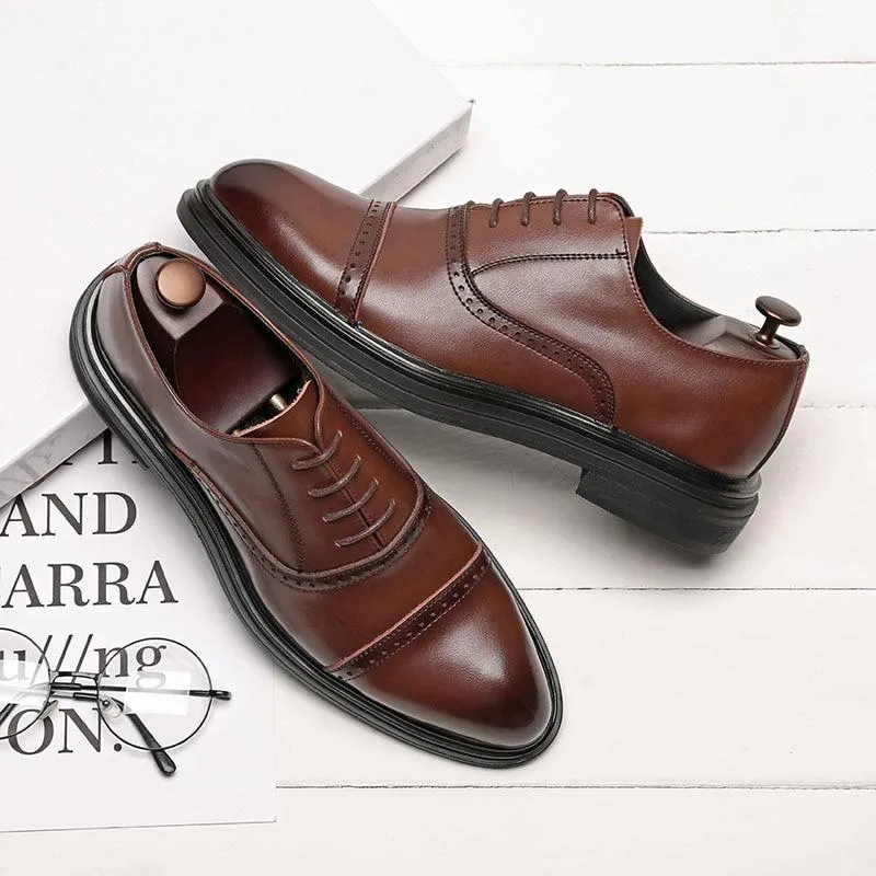 Triple Joint Men's Oxfords Office Shoes