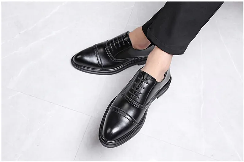 Triple Joint Men's Oxfords Office Shoes