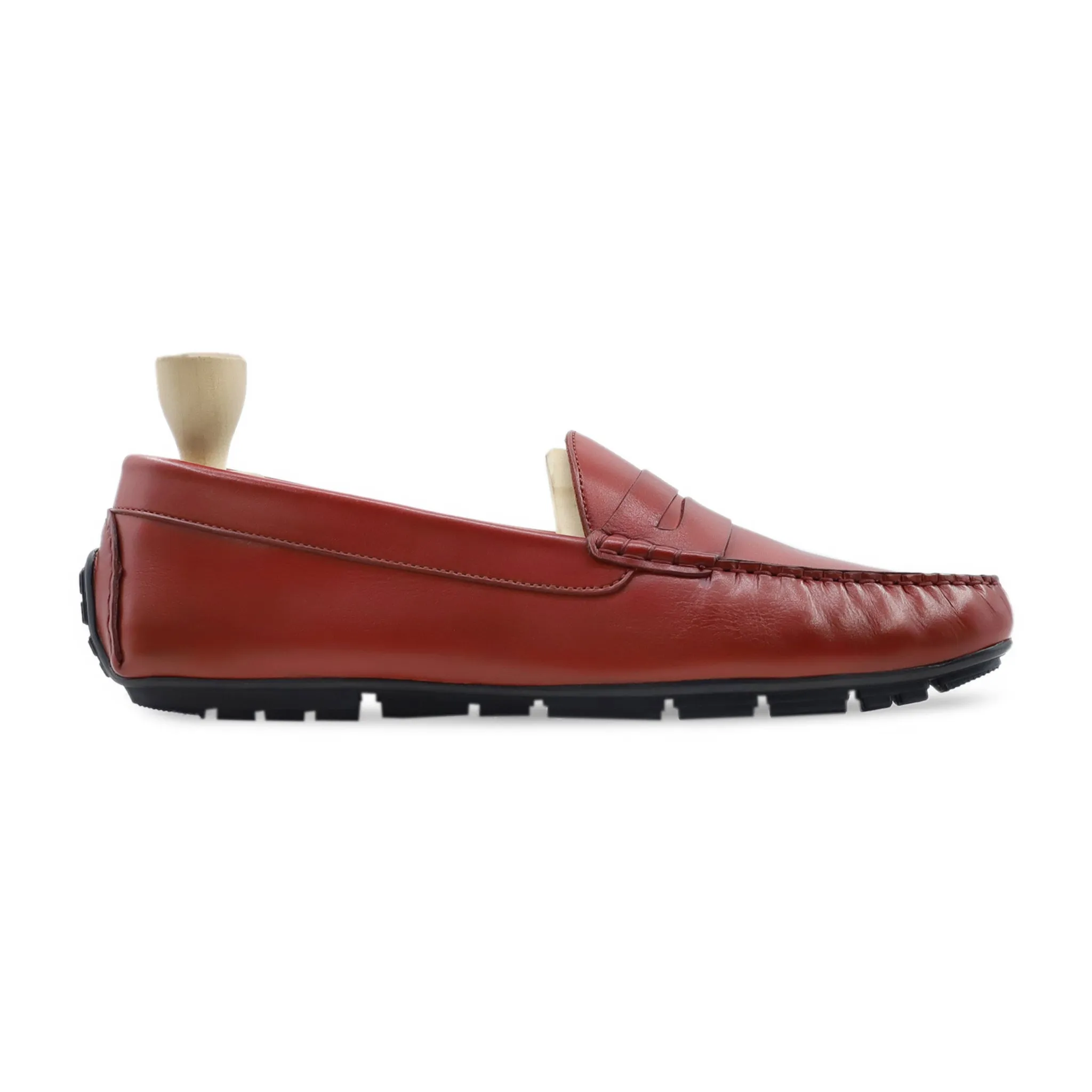 Tuscan - Men's Oxblood Calf Leather Driver Shoe