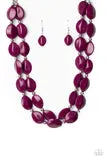 Two-Story Stunner - Purple Necklace - Paparazzi Accessories