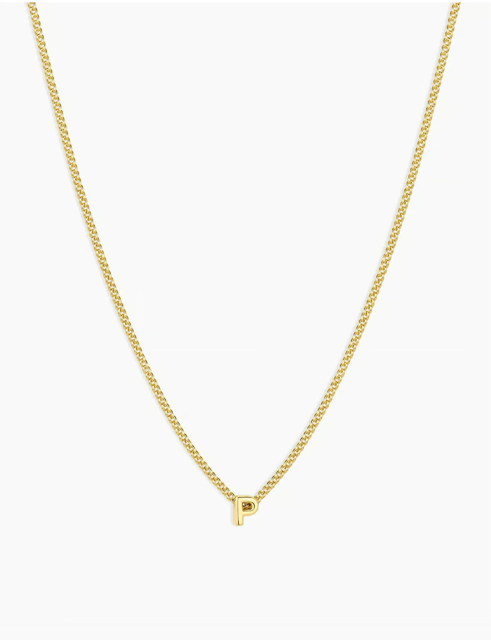 Wilder Mini Alphabet Necklace, Gold Plated