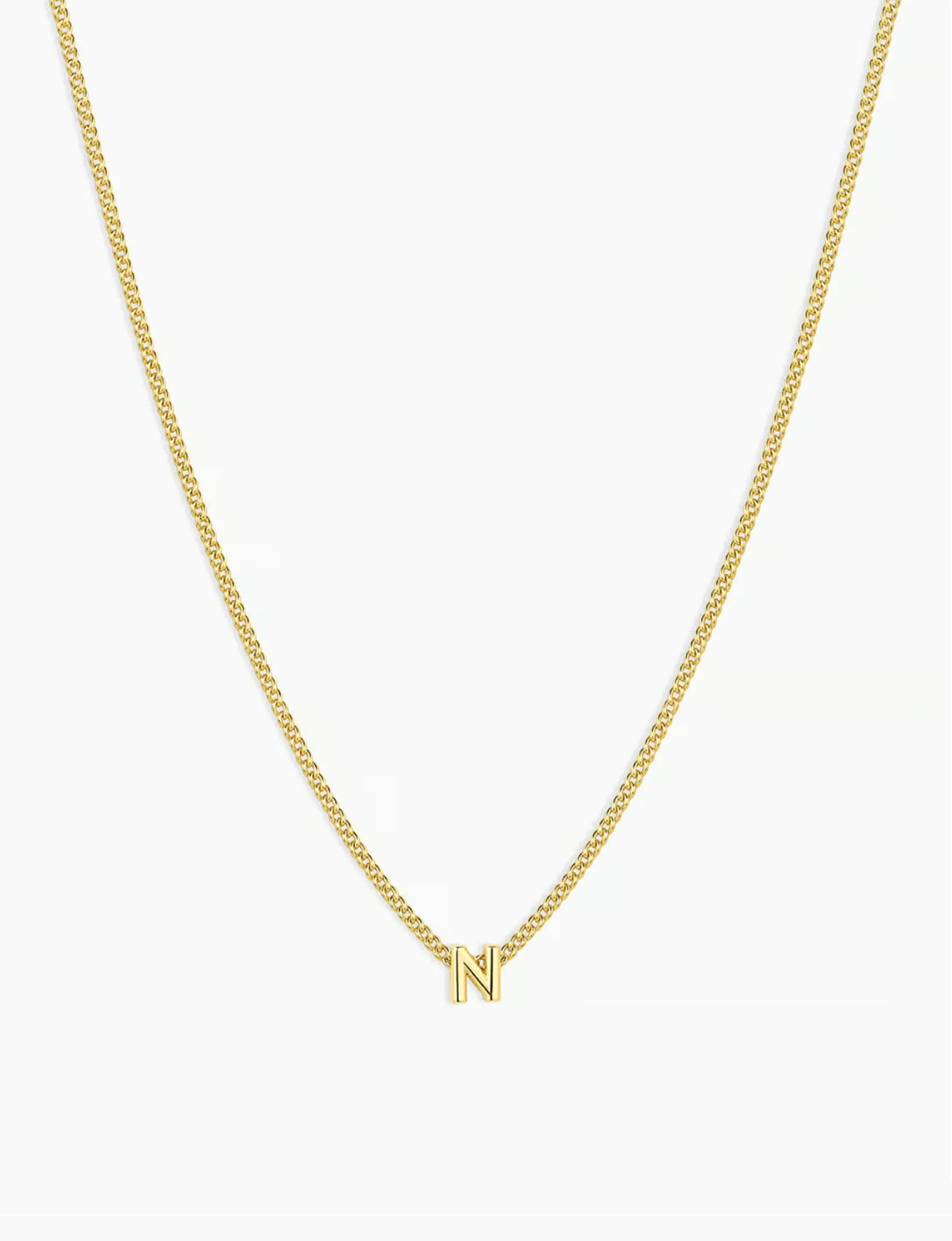 Wilder Mini Alphabet Necklace, Gold Plated