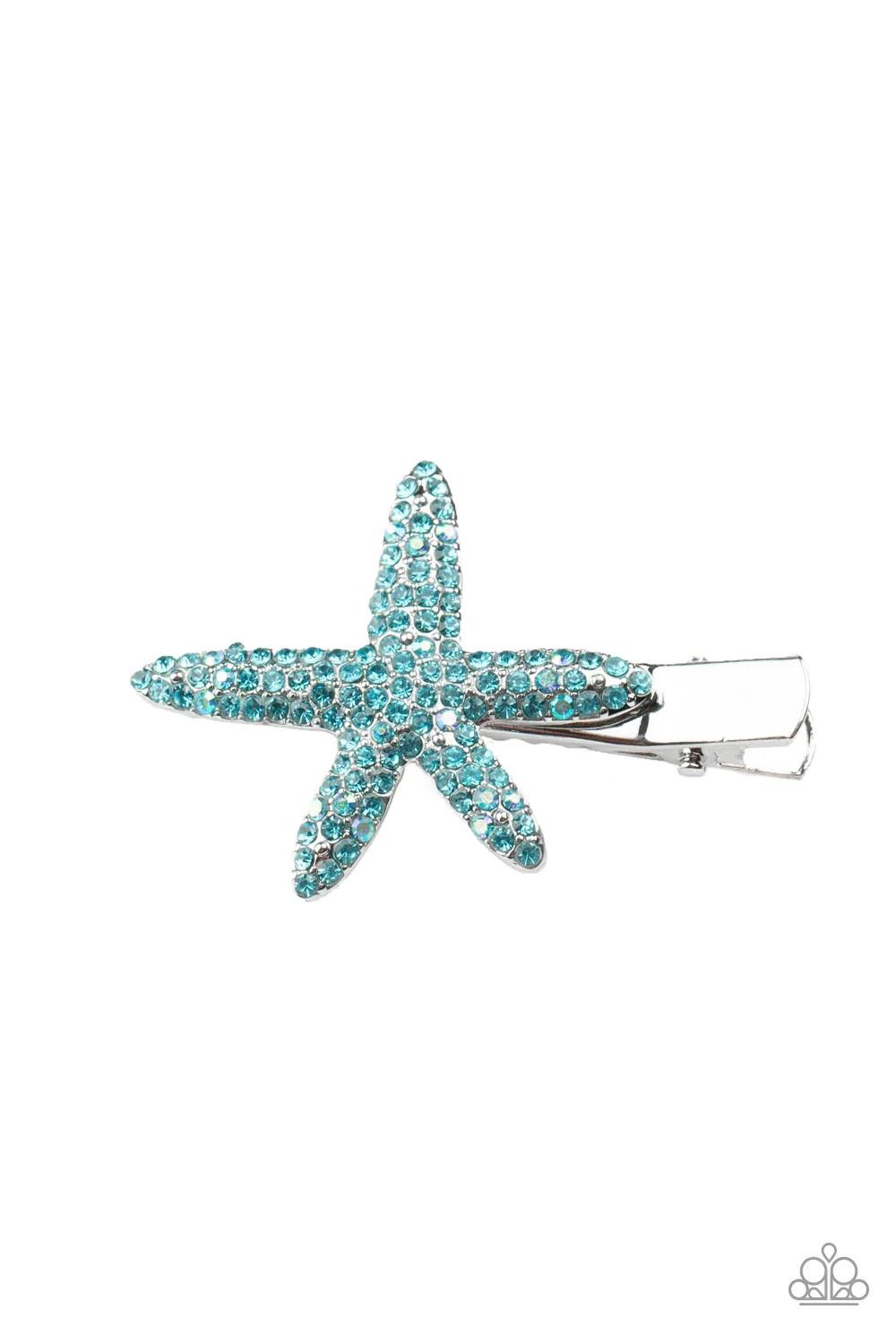 Wish On a STARFISH Blue-Hair Clip